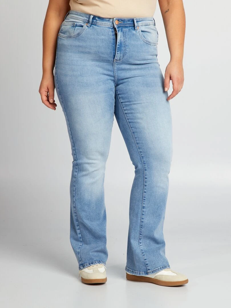 Jean flare taille haute 'Only' Bleu