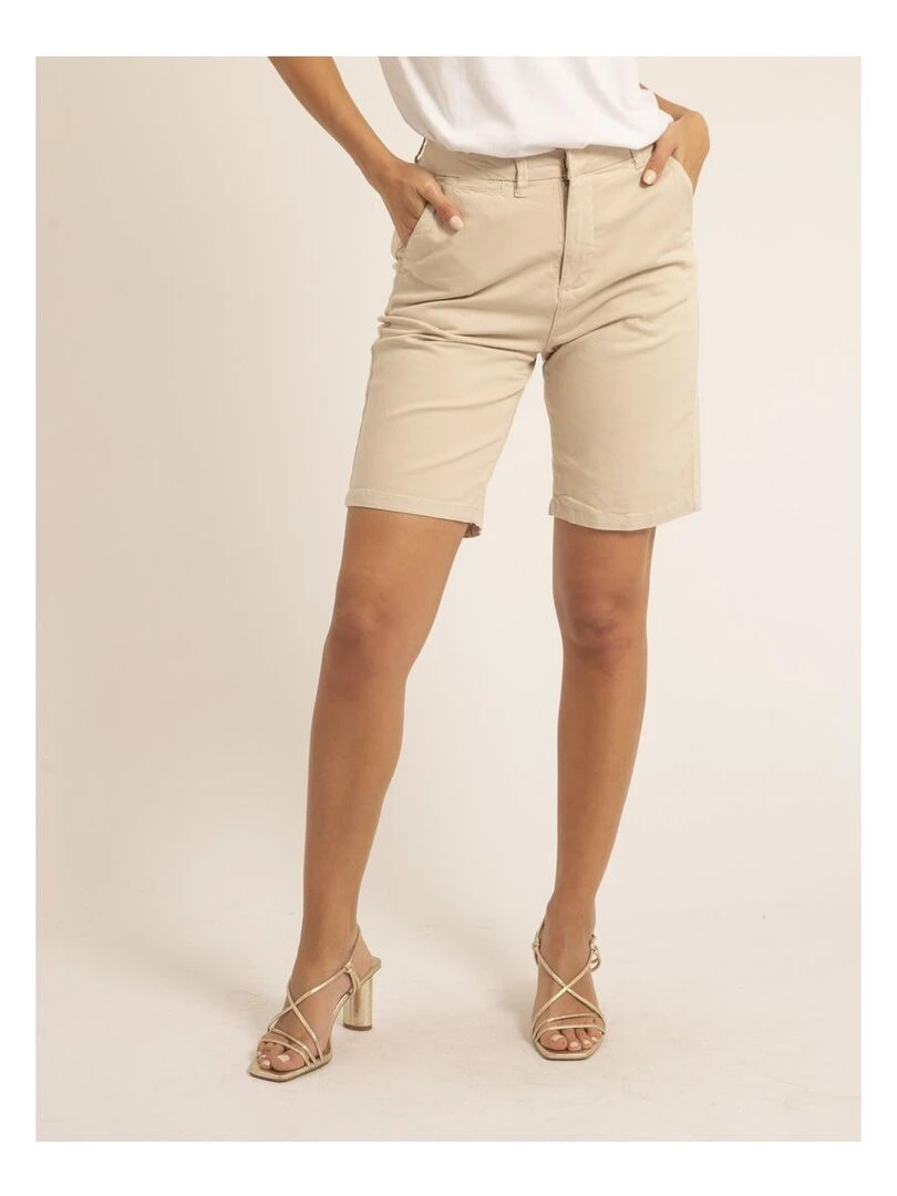 Bermuda chino slim XILAMA Beige