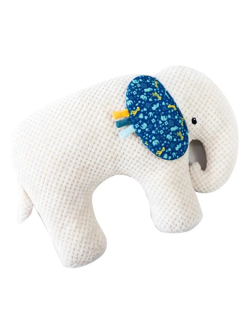 Coussin cale bébé Mo l'éléphant Zanimo Blanc