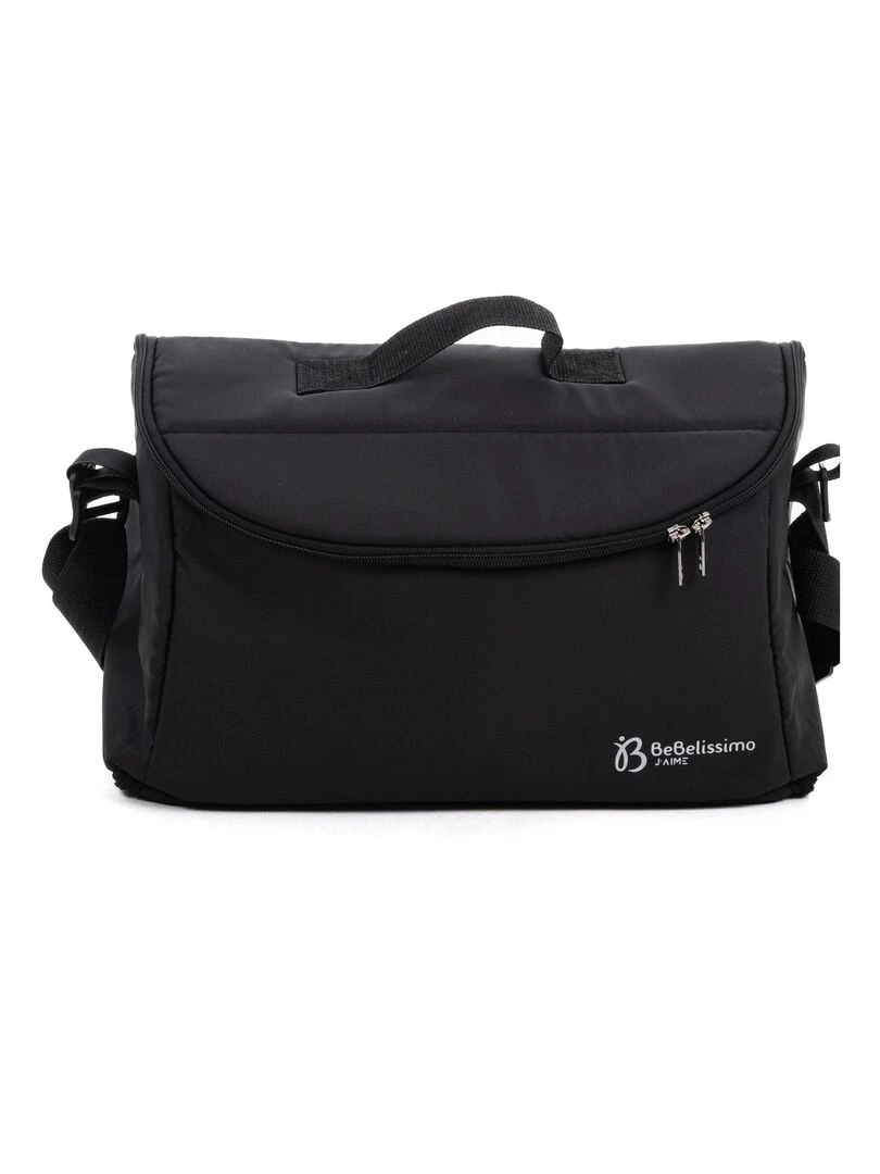 BEBELISSIMO   Poussette combinée trio 3 en 1   siège auto 0m   – max 22kg – Victoire I Size   noir   Noir