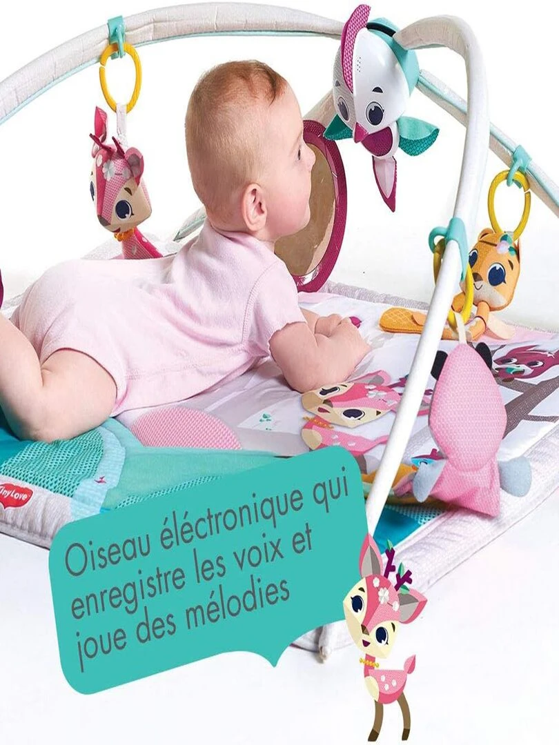 Tiny Love Sunny Day Tapis d'Eveil Bébé Musical  Arches ajustables  Dès la naissance  Tiny Princess   Rose