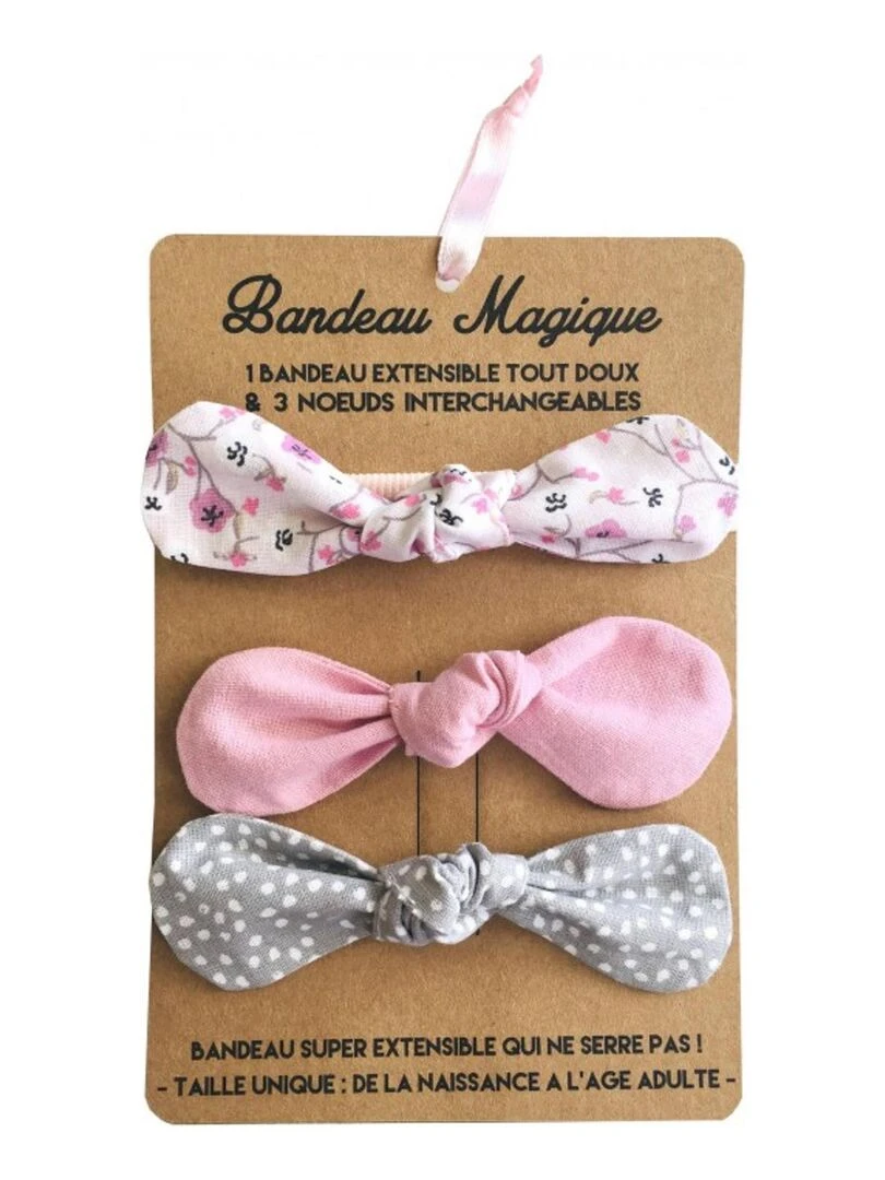 Bandeau cheveux enfant bandeau magique Liberty Rose