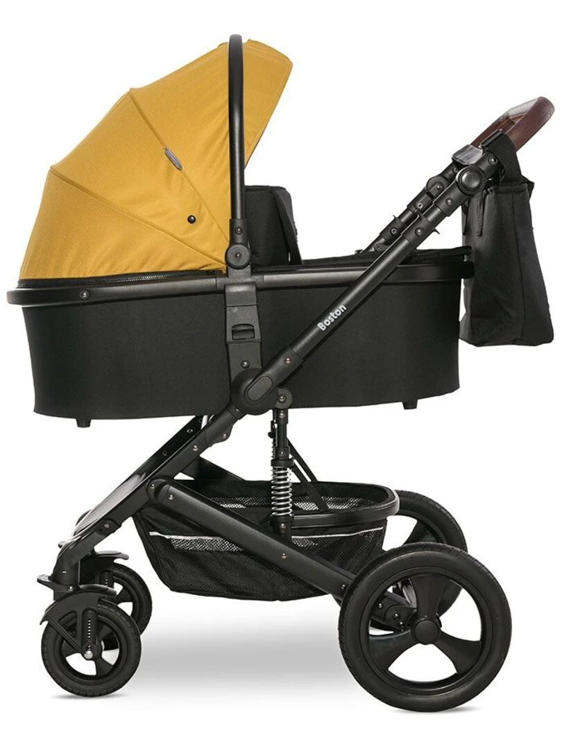 Poussette combinée trio 3 en 1 avec siège auto 0m+ Boston Lorelli 0 22kg jaune Jaune