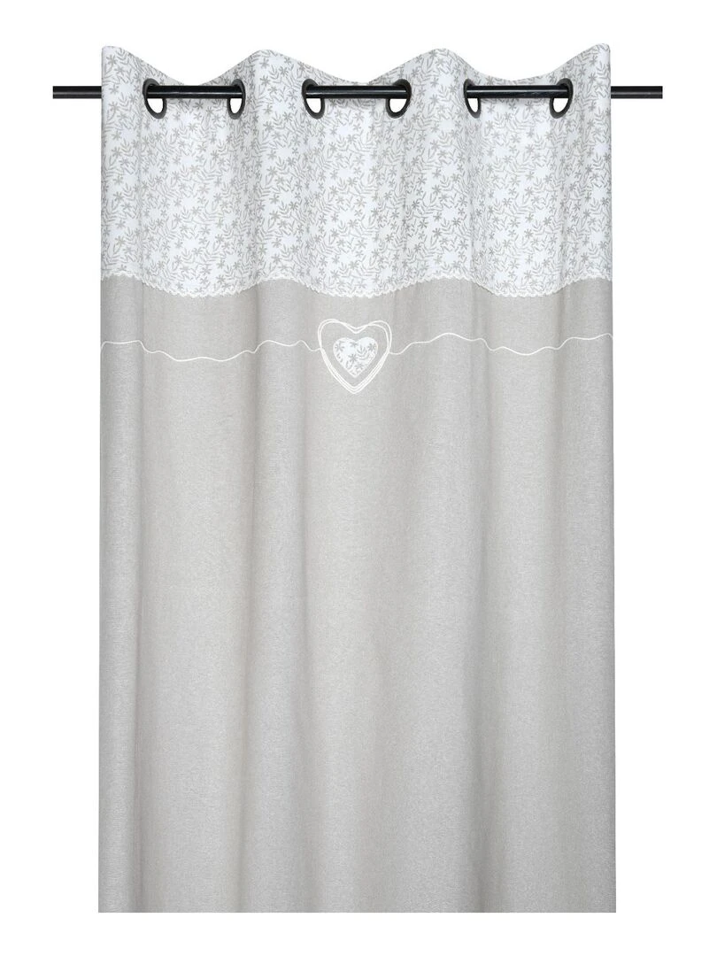 Rideau tamisant au style romantique Beige