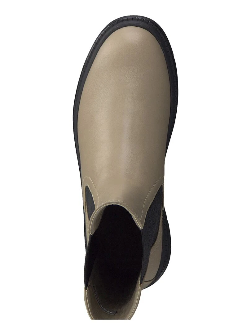 Bottine Cuir Tamaris   Noir