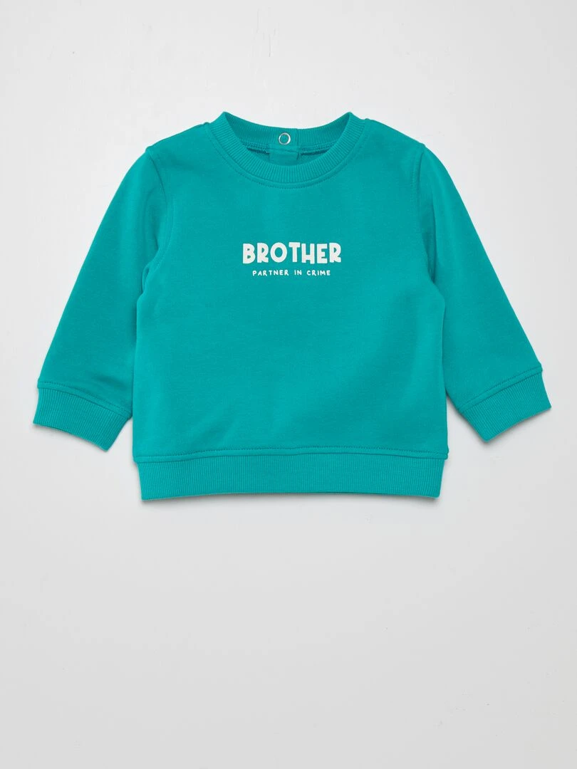 Sweat en molleton fin Vert