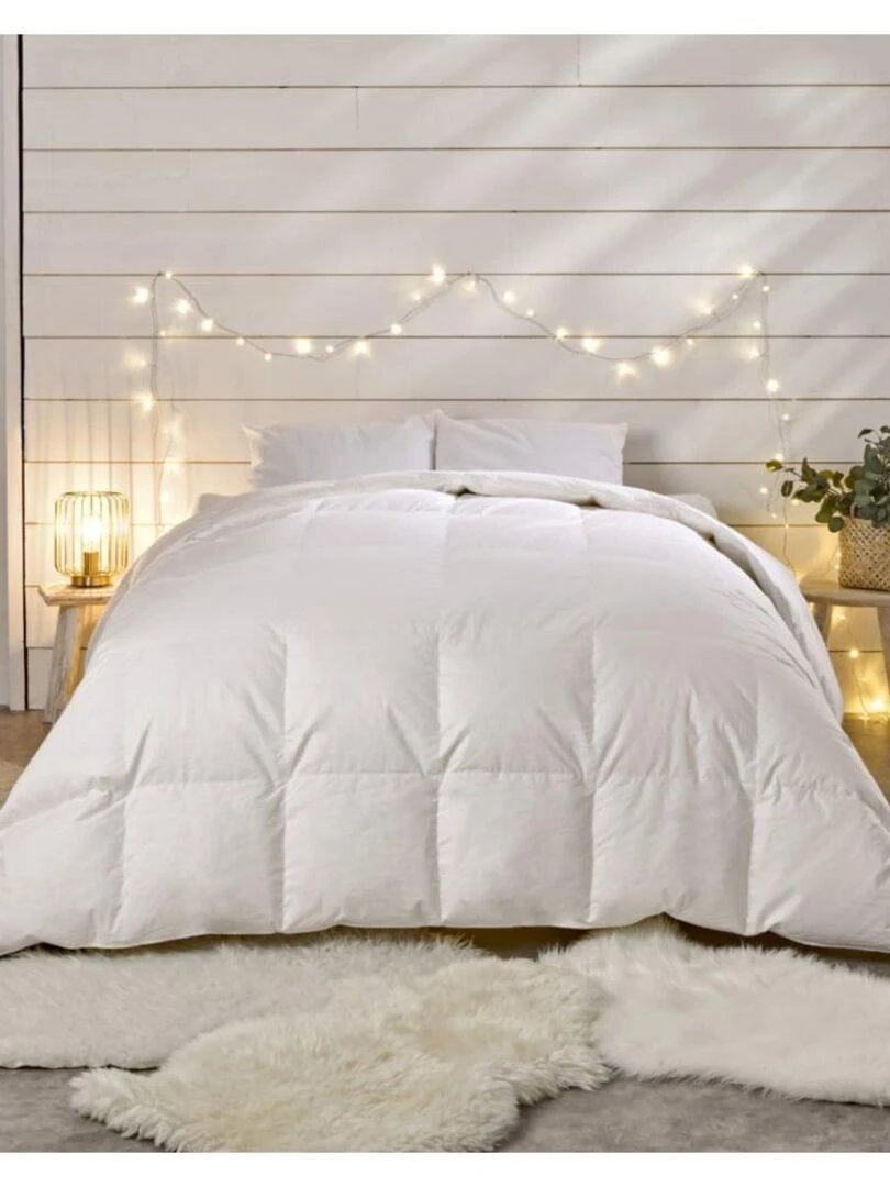 Bleu Câlin Couette duvet chaude 90% duvet de canard Blanc