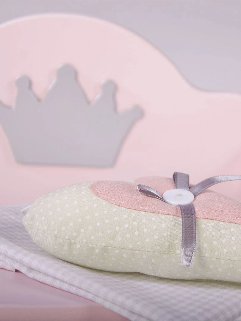 ROBA Chaise haute pour Poupée "Princess Sophie" en bois   Dès 18 mois   Rose/Argent   N/A