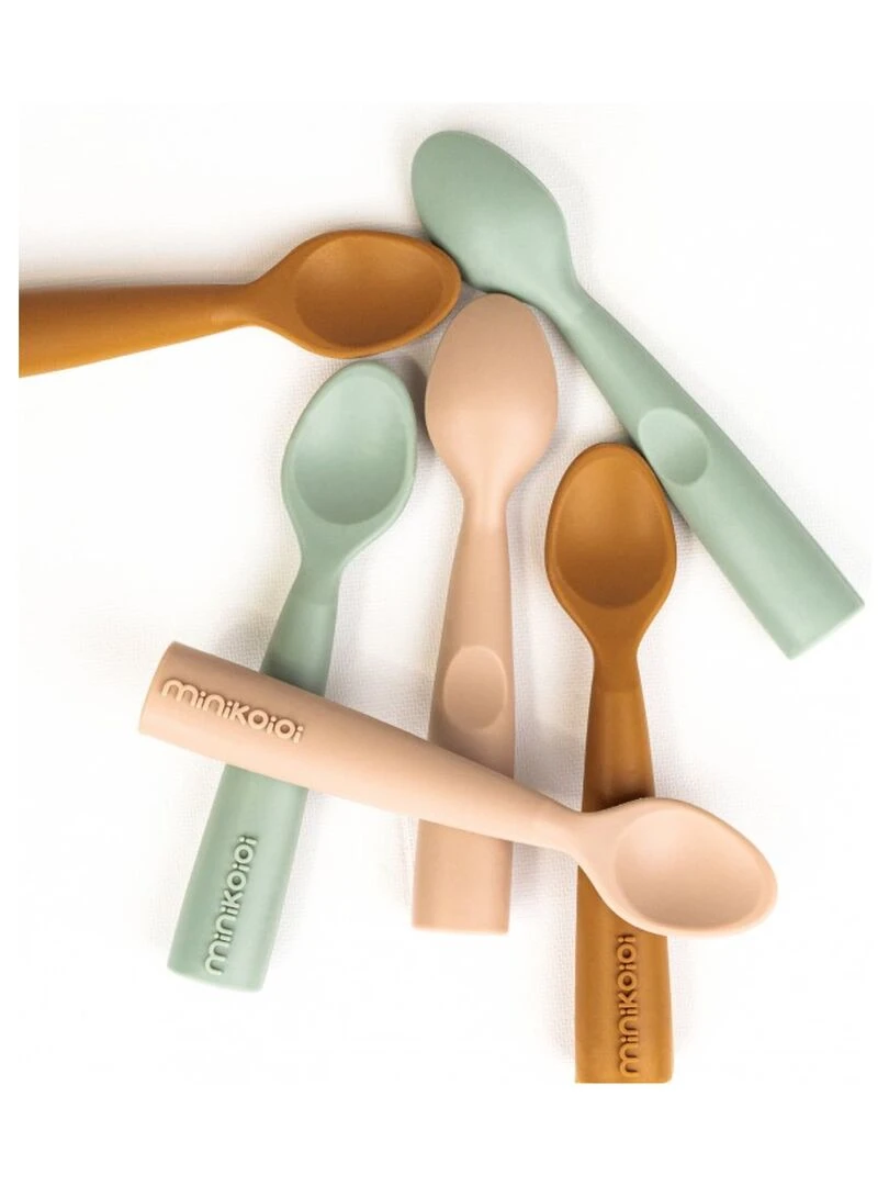 Cuillère bébé en 100% silicone   Bleu marine