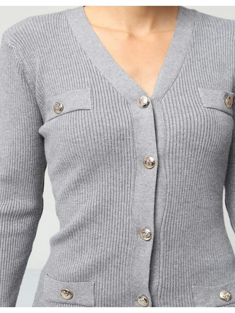 Robe pull Kebello Gris
