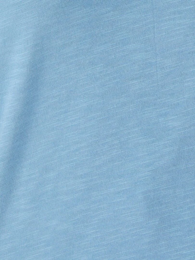 Tee shirt mélange coton biologique   Damart   Bleu