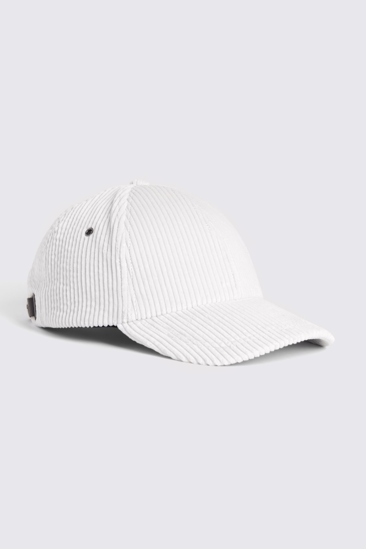 Winter White Cord Baseball Cap Buy Online at Moss