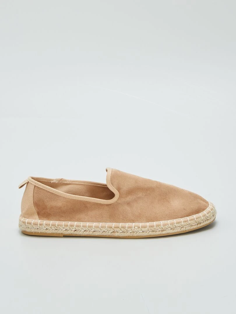 Espadrilles en suédine   Beige