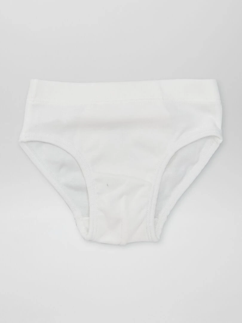 Lot de 3 slips en jersey   Vert/blanc