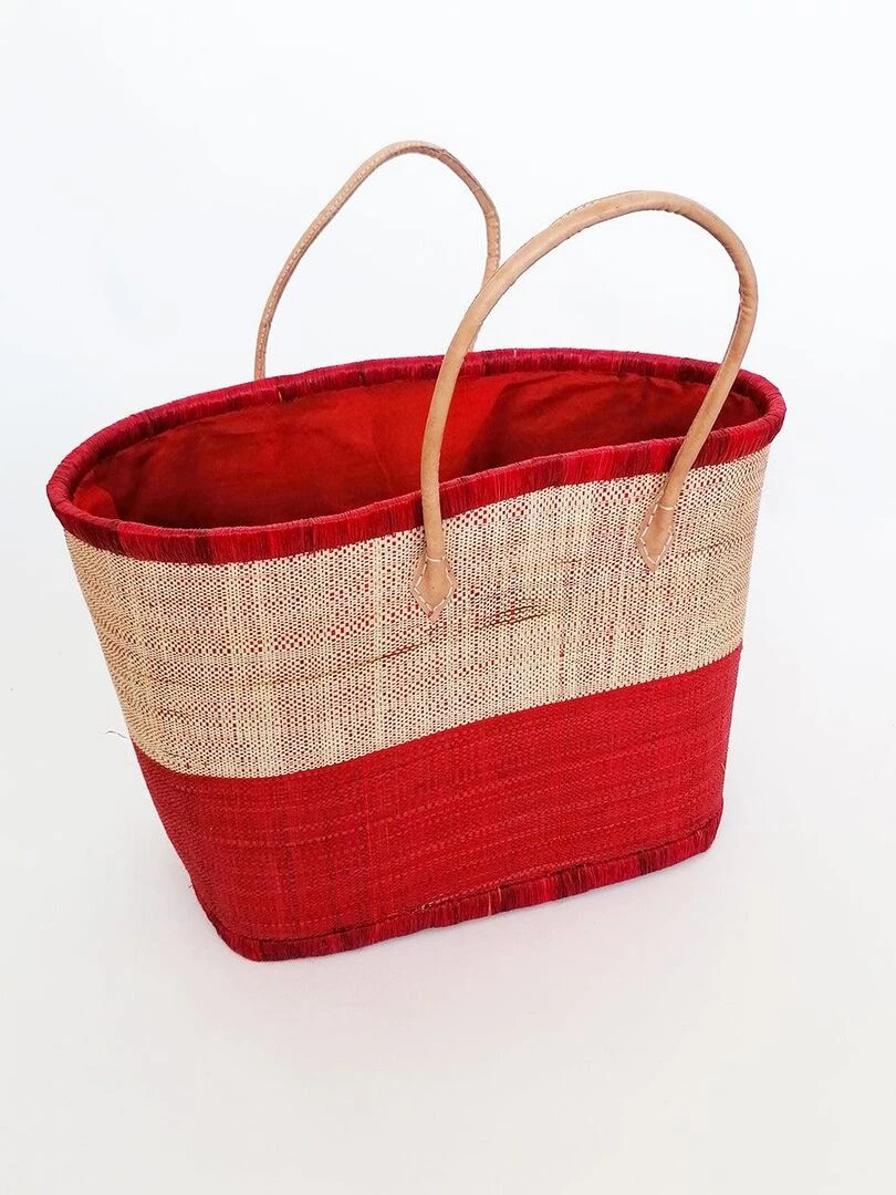 Panier Ivato GM Rouge avec pochon Rouge