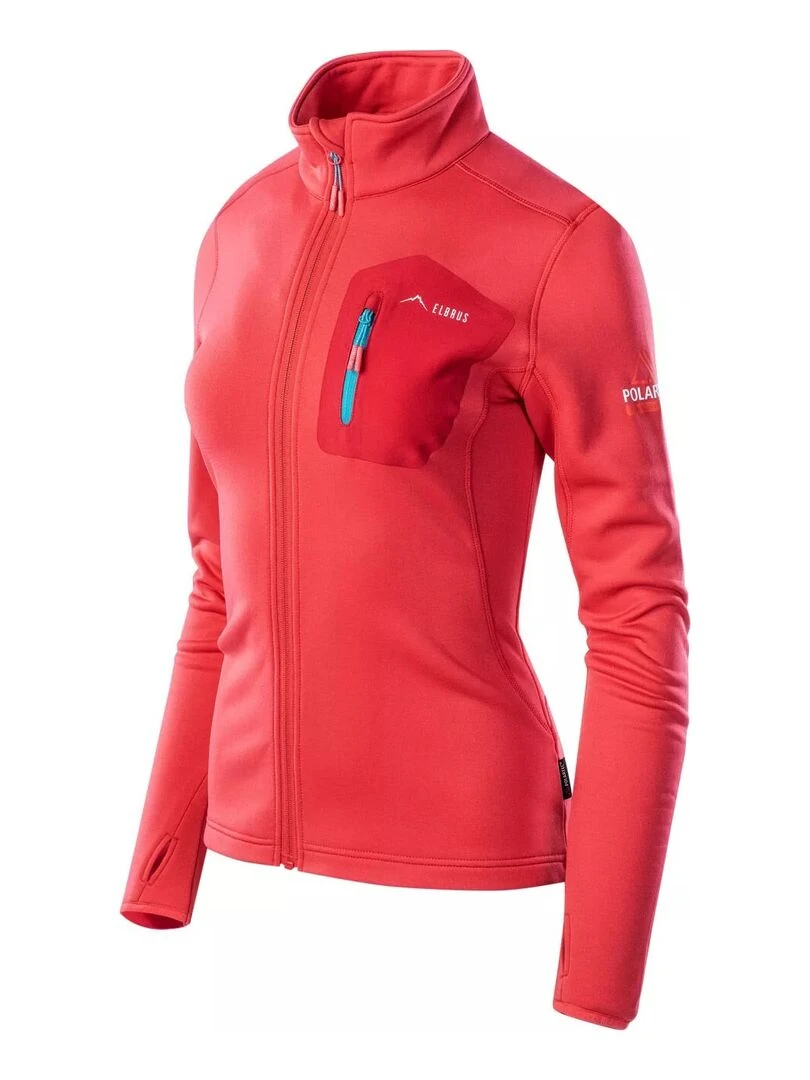 Elbrus   Veste polaire EMINO   Rouge carmin