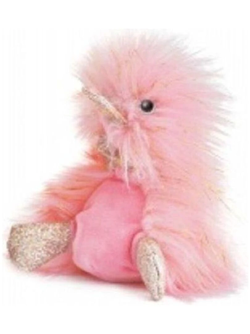 doudou Doudou et compagnie Canard Rose Comete doré 22cms Coin Coin Pantin Rose