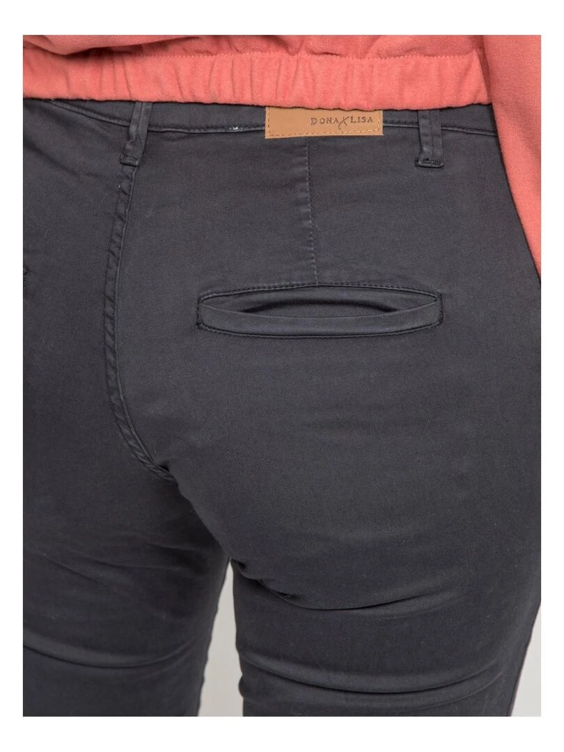 Pantalon chino slim ETERBERK   Bleu marine