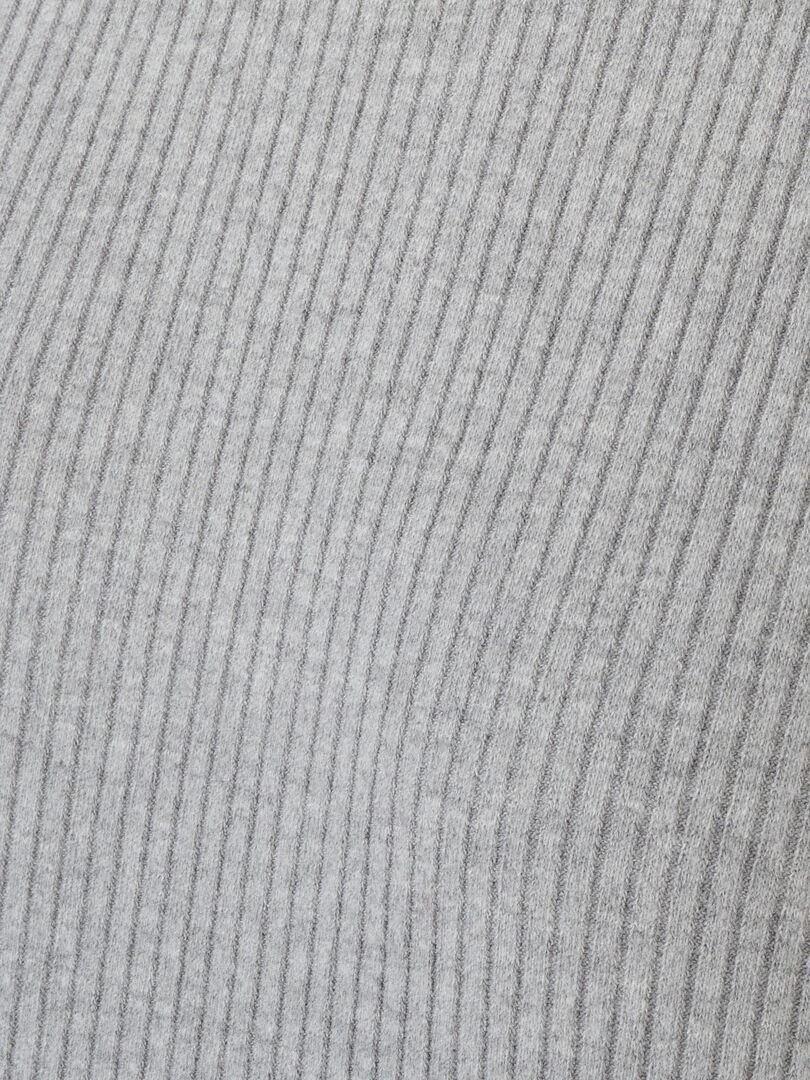 Chemise de nuit maille côtelée Thermolactyl   Damart   Gris chiné