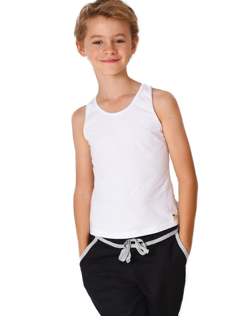 Tee shirt dos nageur MARCEL 'LA FAUTE A VOLTAIRE' Blanc