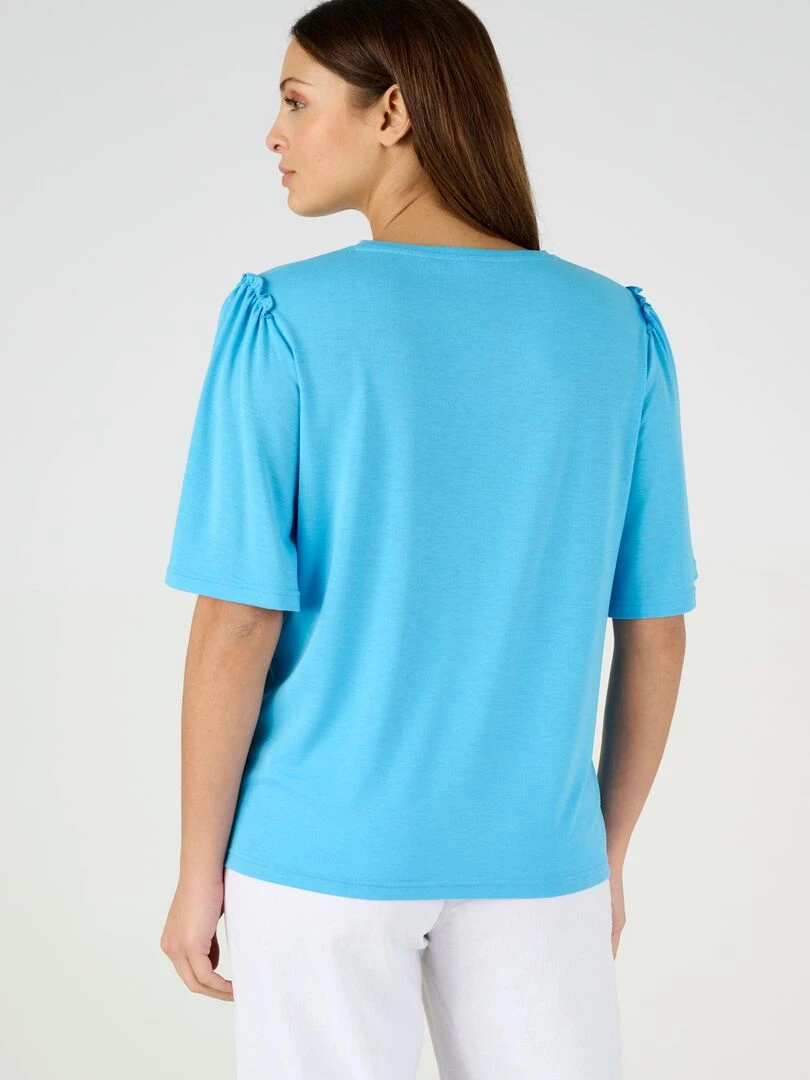 Tee shirt maille souple Climatyl   Damart   Bleu
