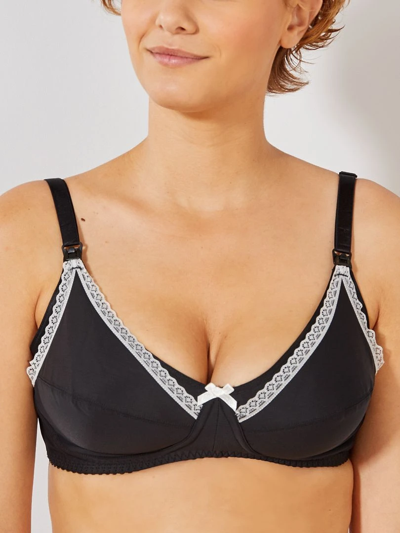 Soutien gorge d'allaitement 'Sans Complexe' noir