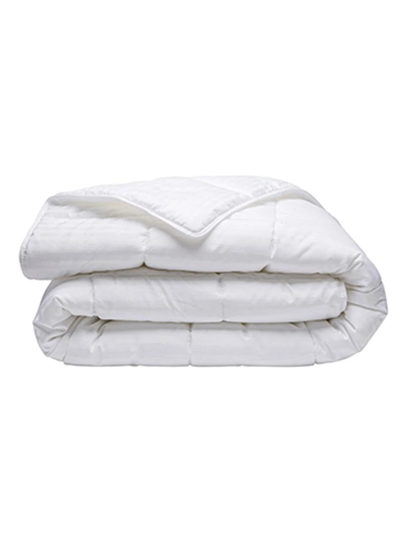 Couette chaude en satin de coton Blanc