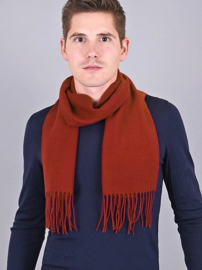Echarpe Fely Fabriqué en France Rouge foncé