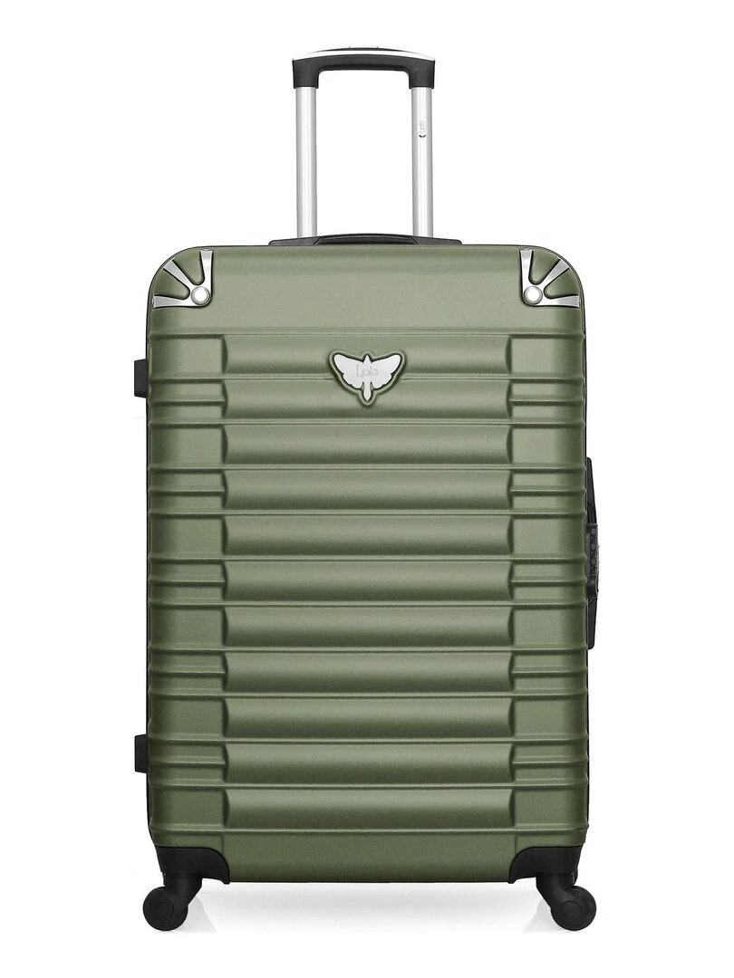 LPB LUGGAGE VALISE GRAND FORMAT ABS GIULIA 4 ROUES 75 CM Vert kaki