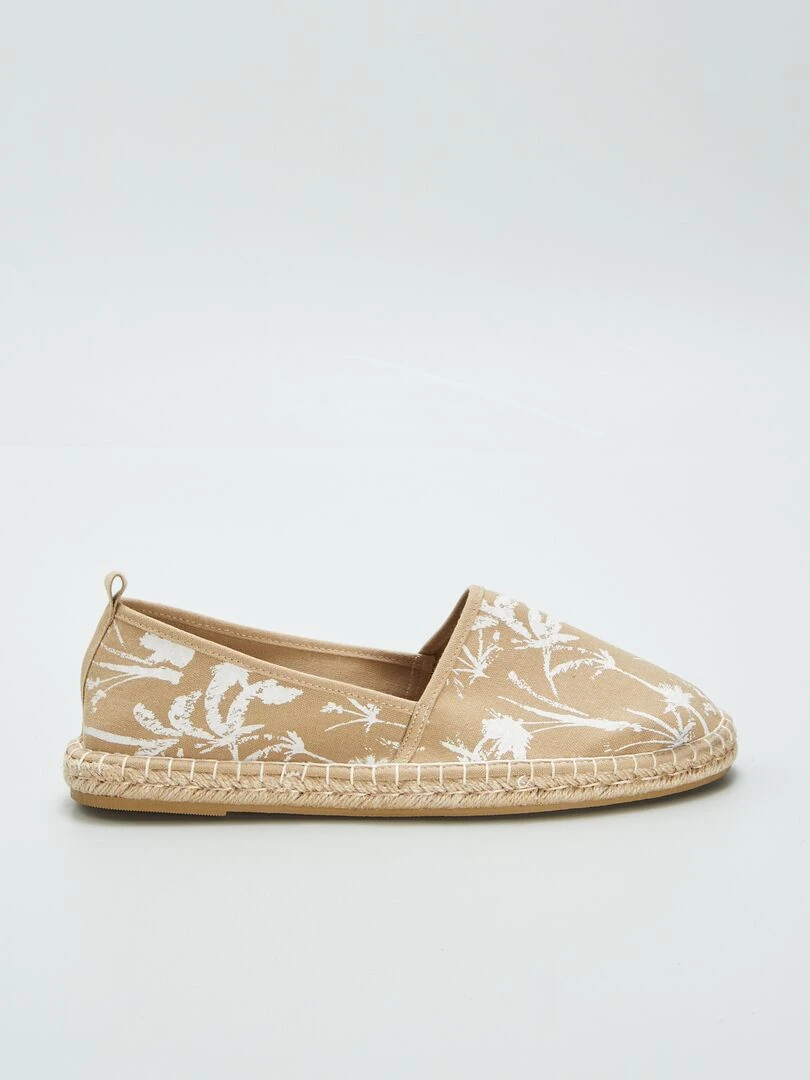 Espadrilles à imprimés Beige