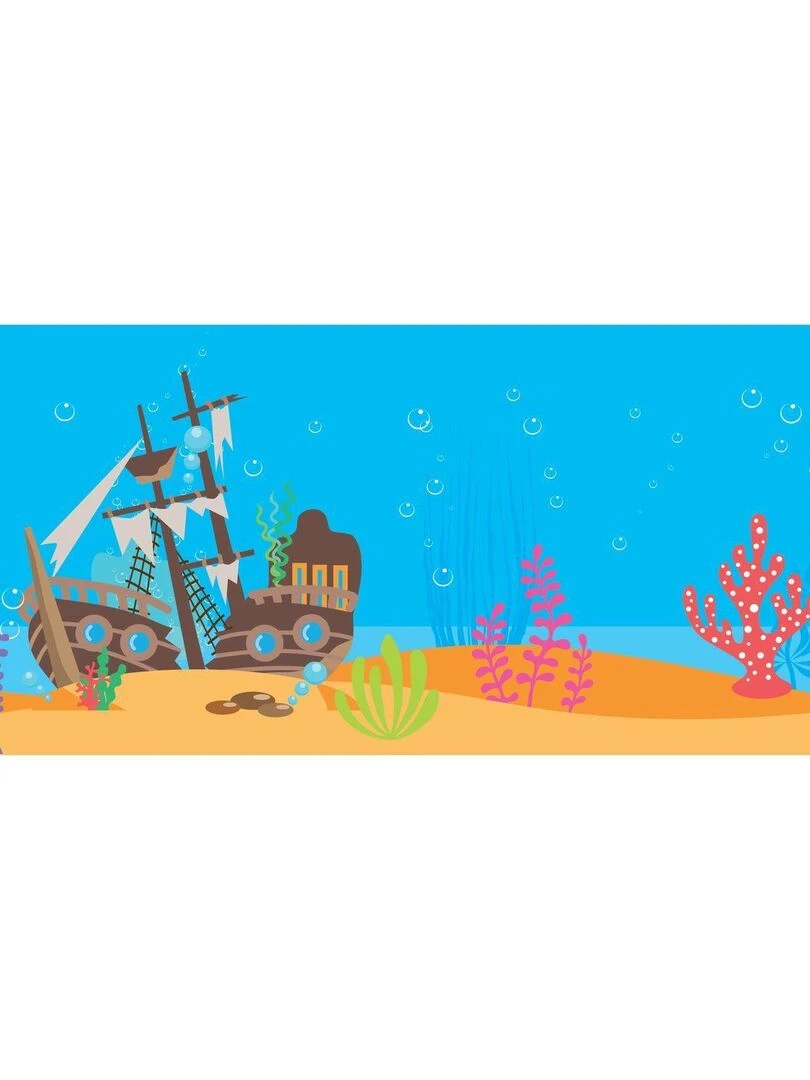 Scène à décorer pour enfants   Sous l'océan !   Stickers Puffies   N/A