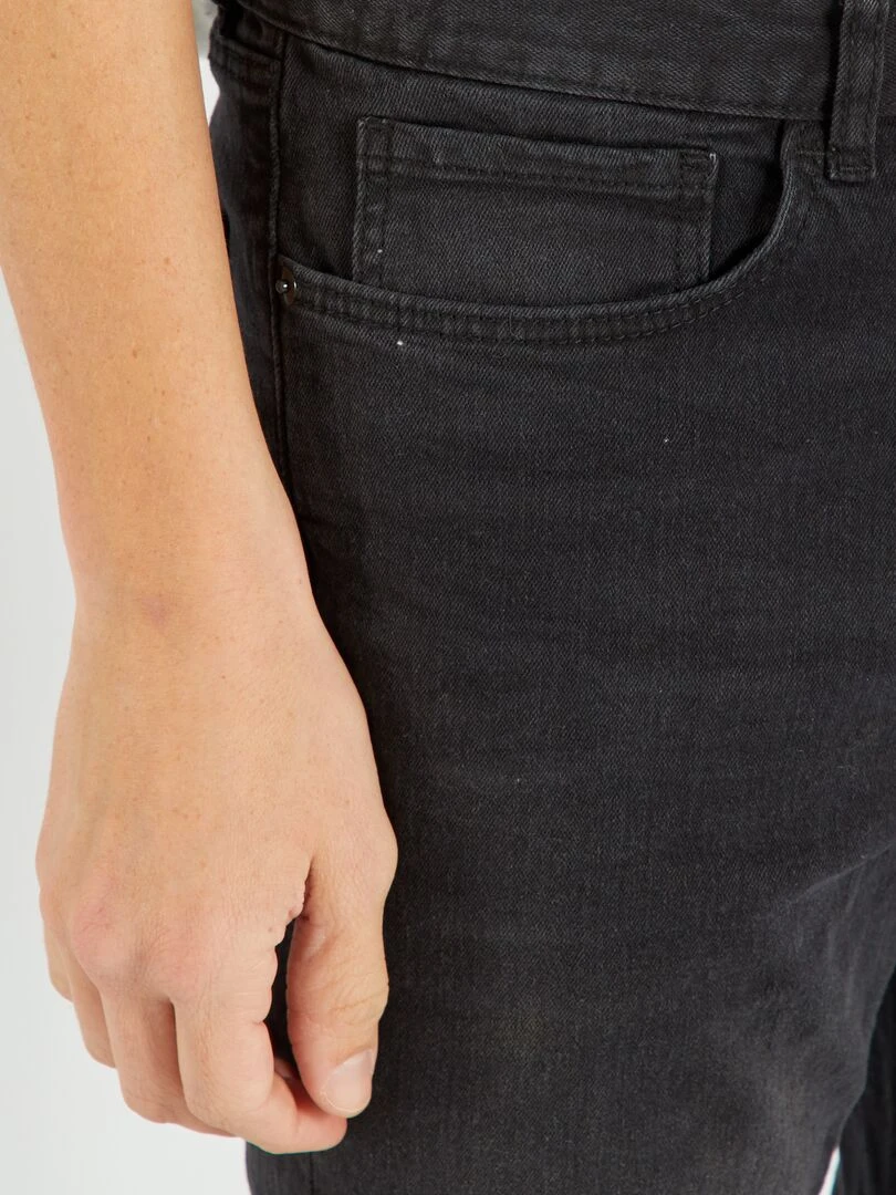 Jean slim stretch L34   Gris foncé