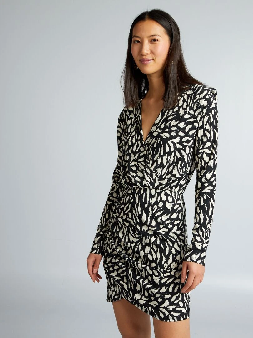 Robe portefeuille NOIR