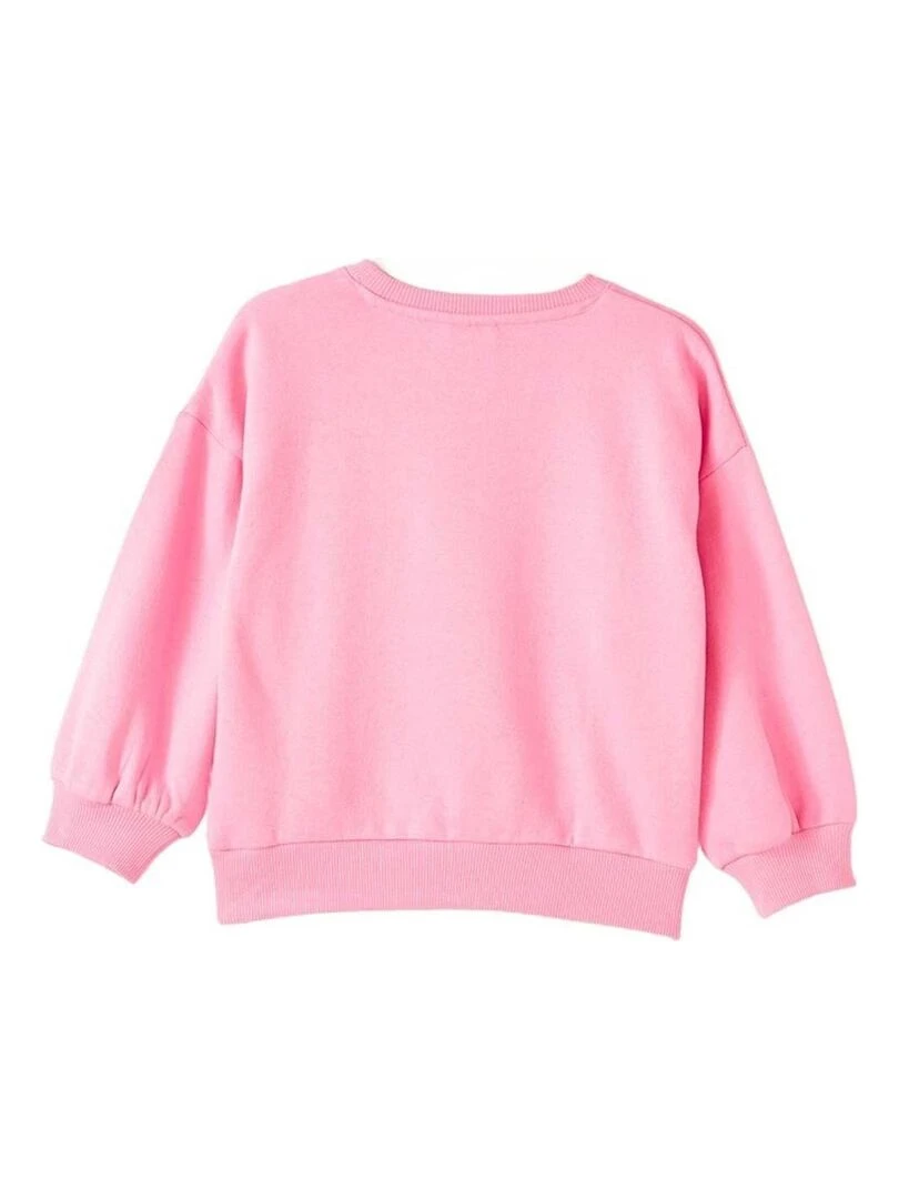 Disney Sweat fille imprimé Minnie en coton Rose