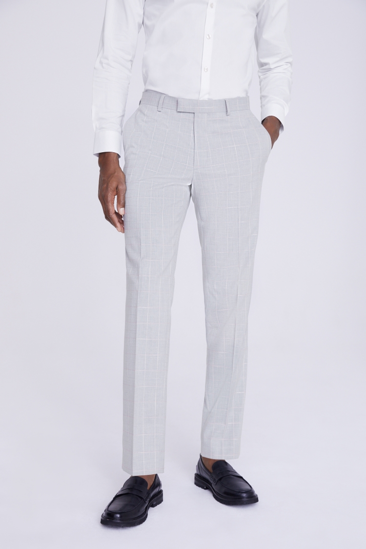 Slim Fit Grey Clementine Check Jacket    Buy Online at Moss