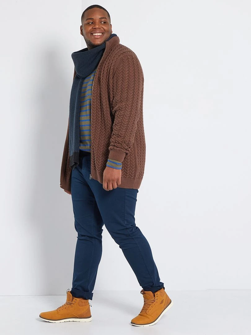 Pantalon slim L34 bleu marine