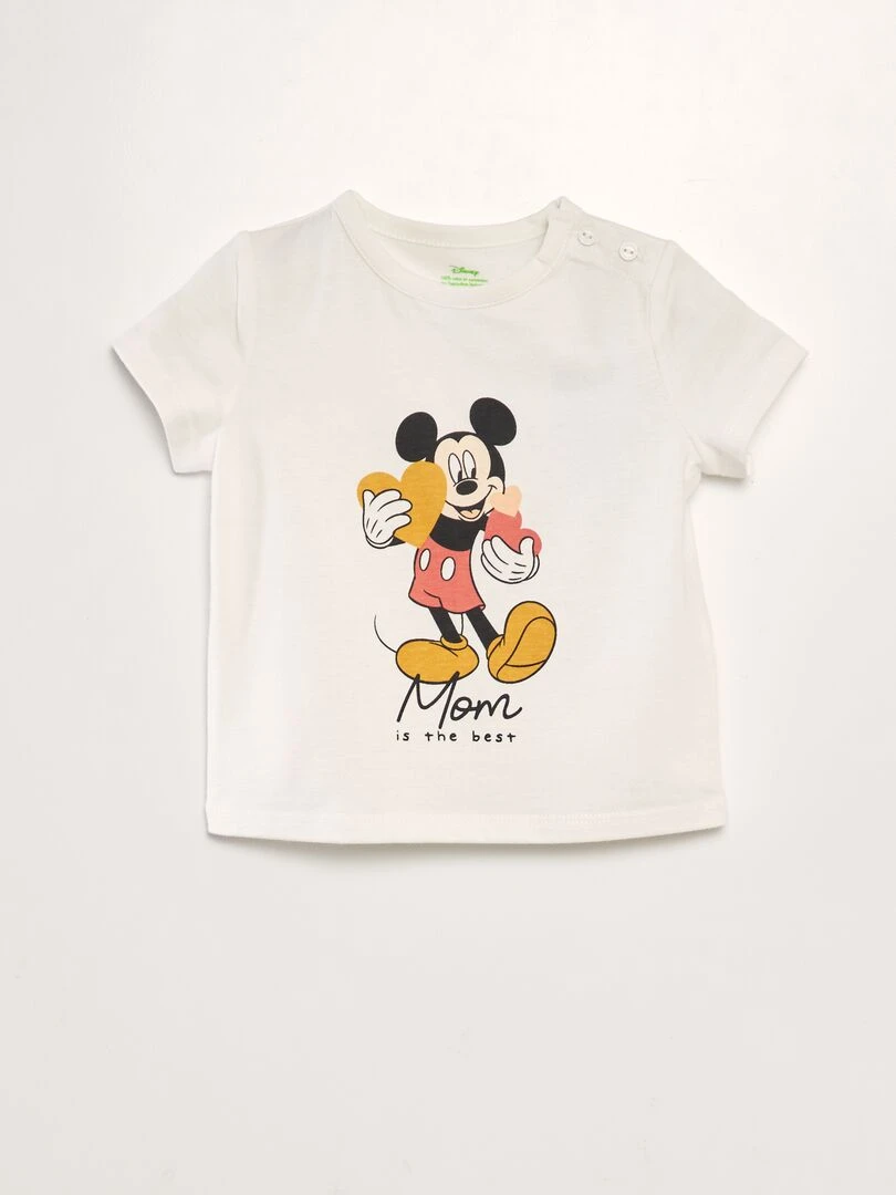 T shirt 'Disney' en coton Blanc