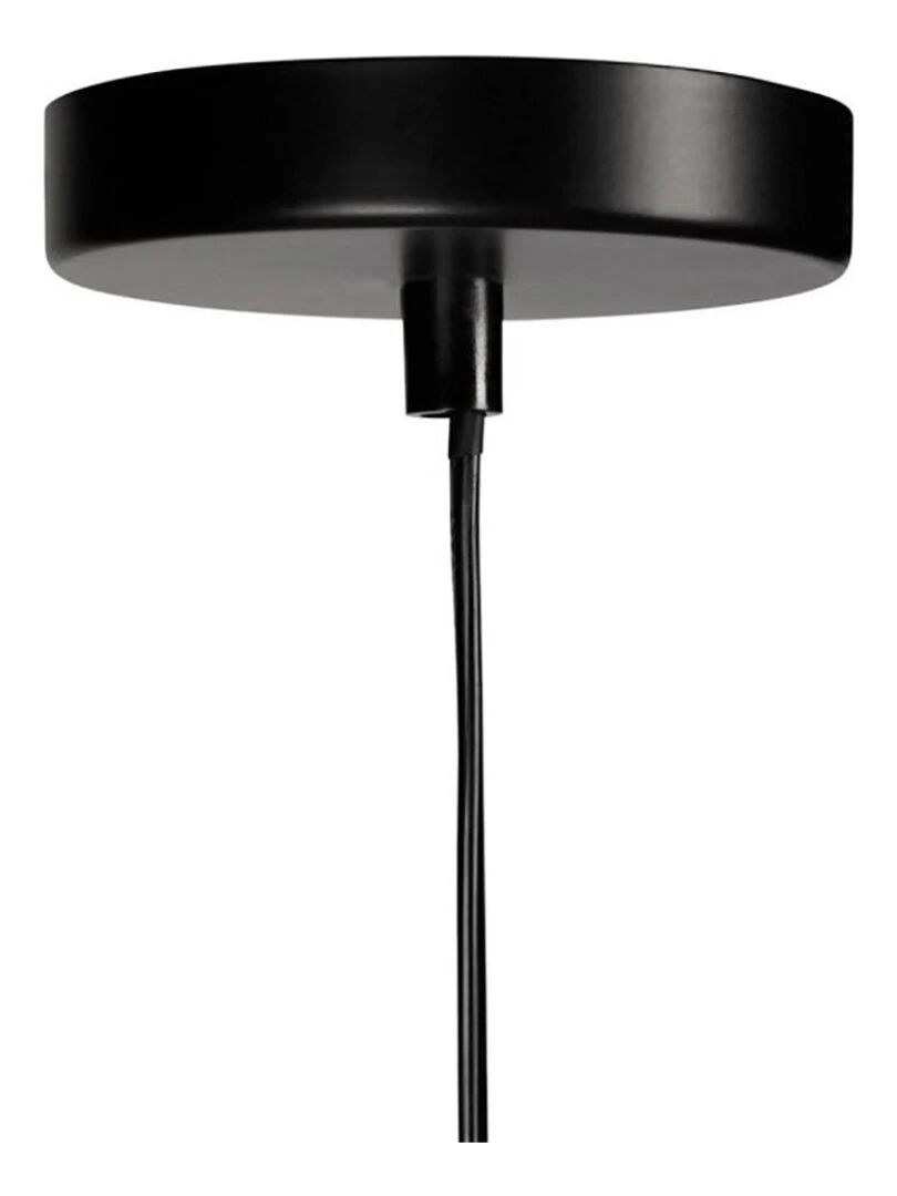 Suspension cylindrique métal lin Alma noire beige   Beige