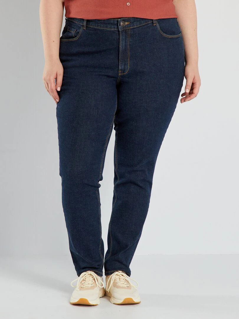 Jean slim à taille haute L32 Brut