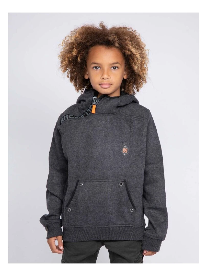Sweat capuche WASLAW J Gris