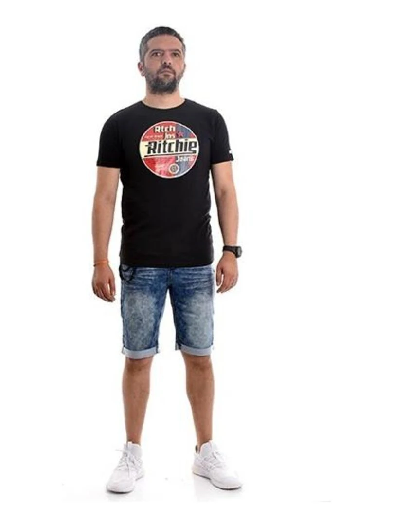 T shirt pur coton organique NAGEL   Noir