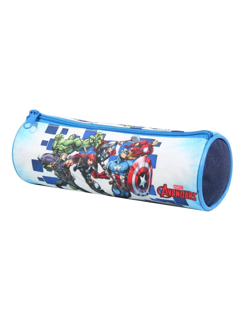 BAGTROTTER Trousse scolaire ronde Marvel Avengers Bleue Bleu