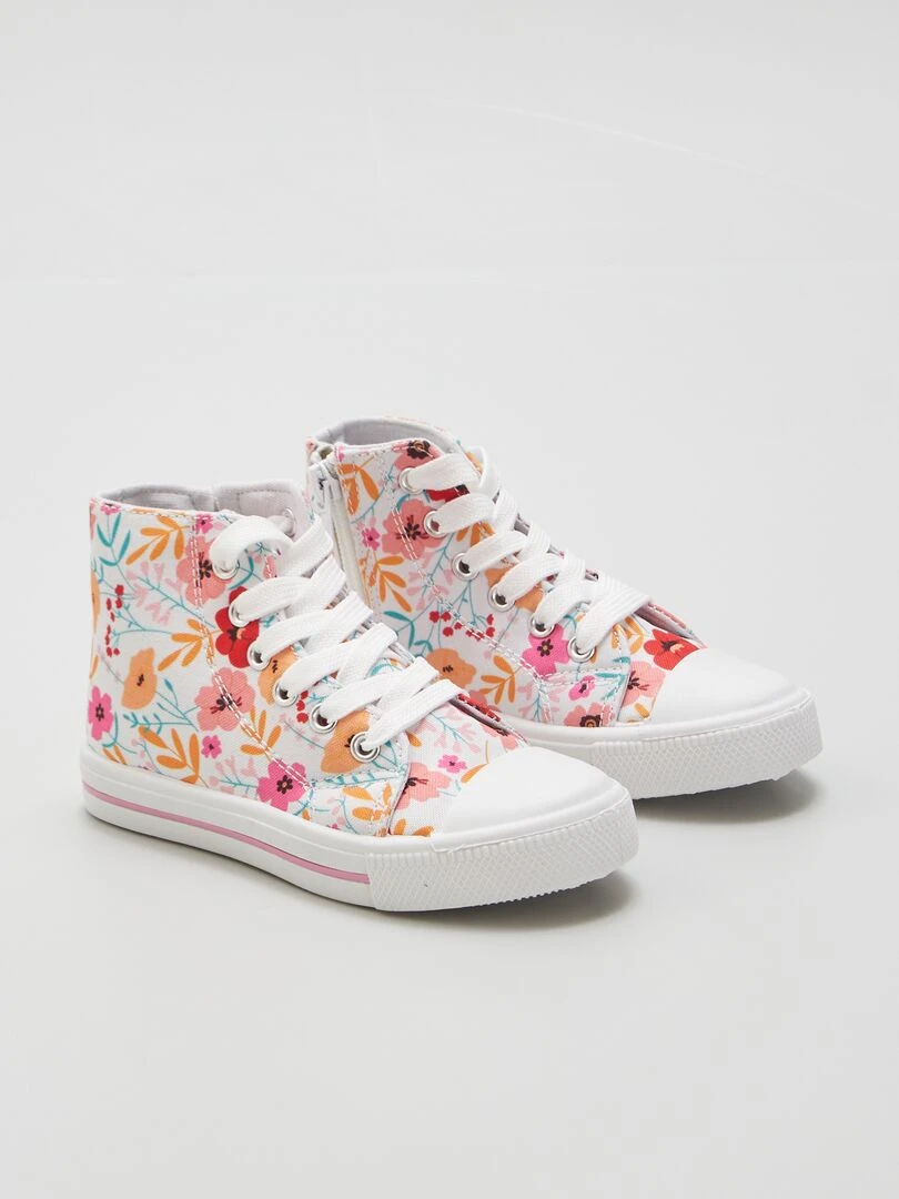 Baskets hautes en toile Multi