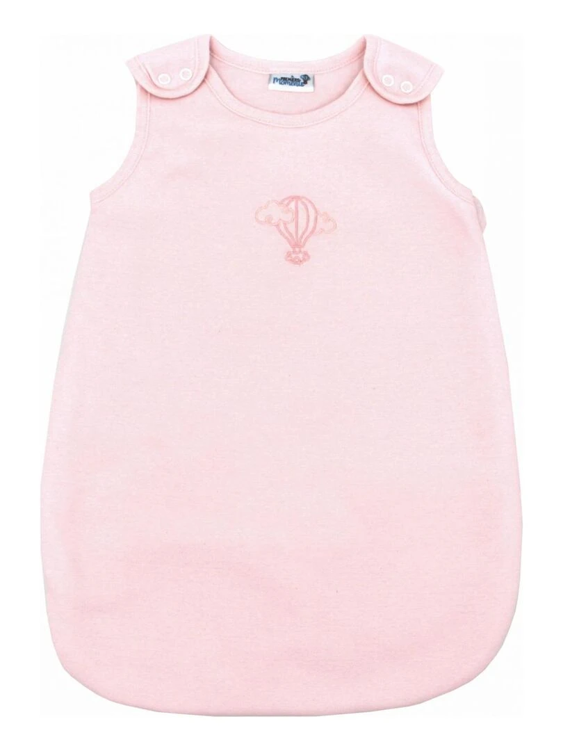 Gigoteuse mi saison 0 3 mois 100% Coton Bio couleur Pivoine Rose clair