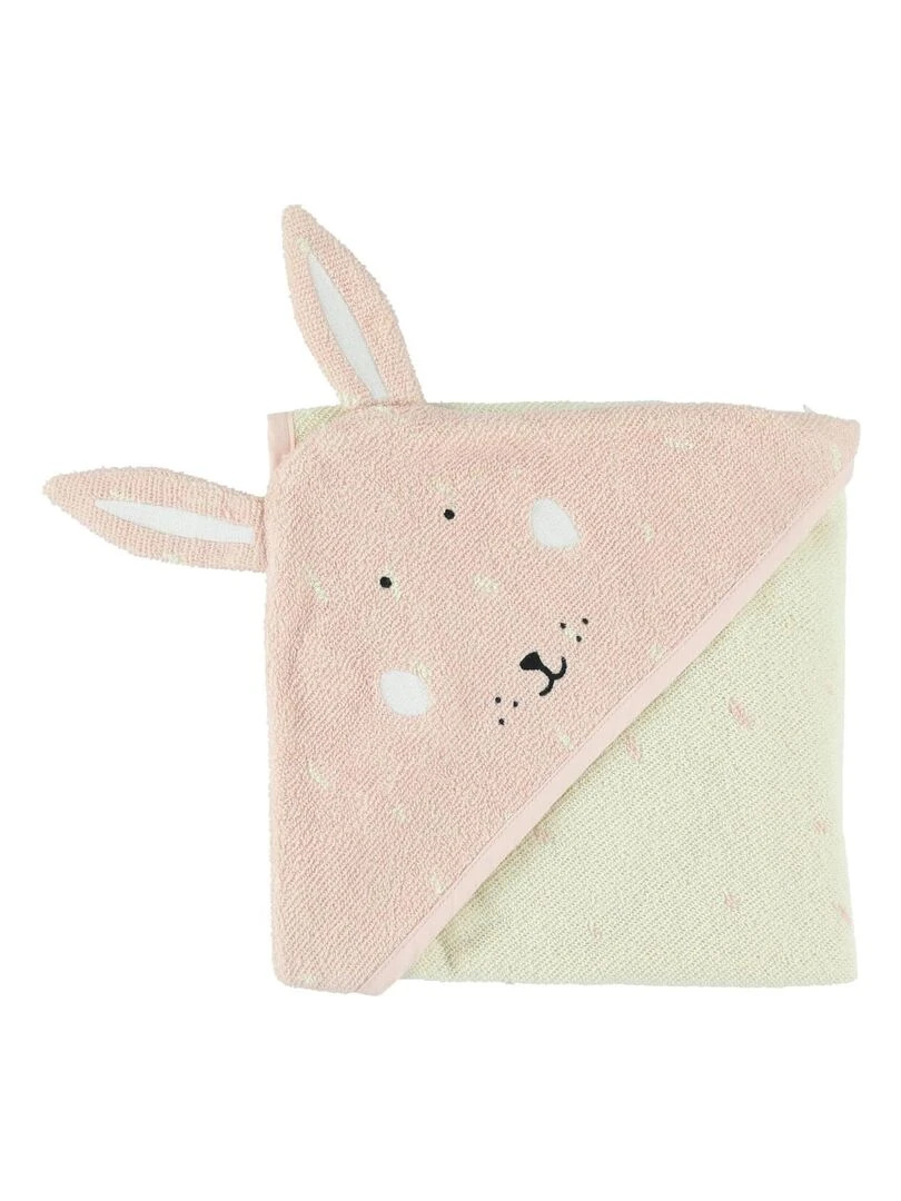 Cape de bain 75x75cm MRS. RABBIT Rose