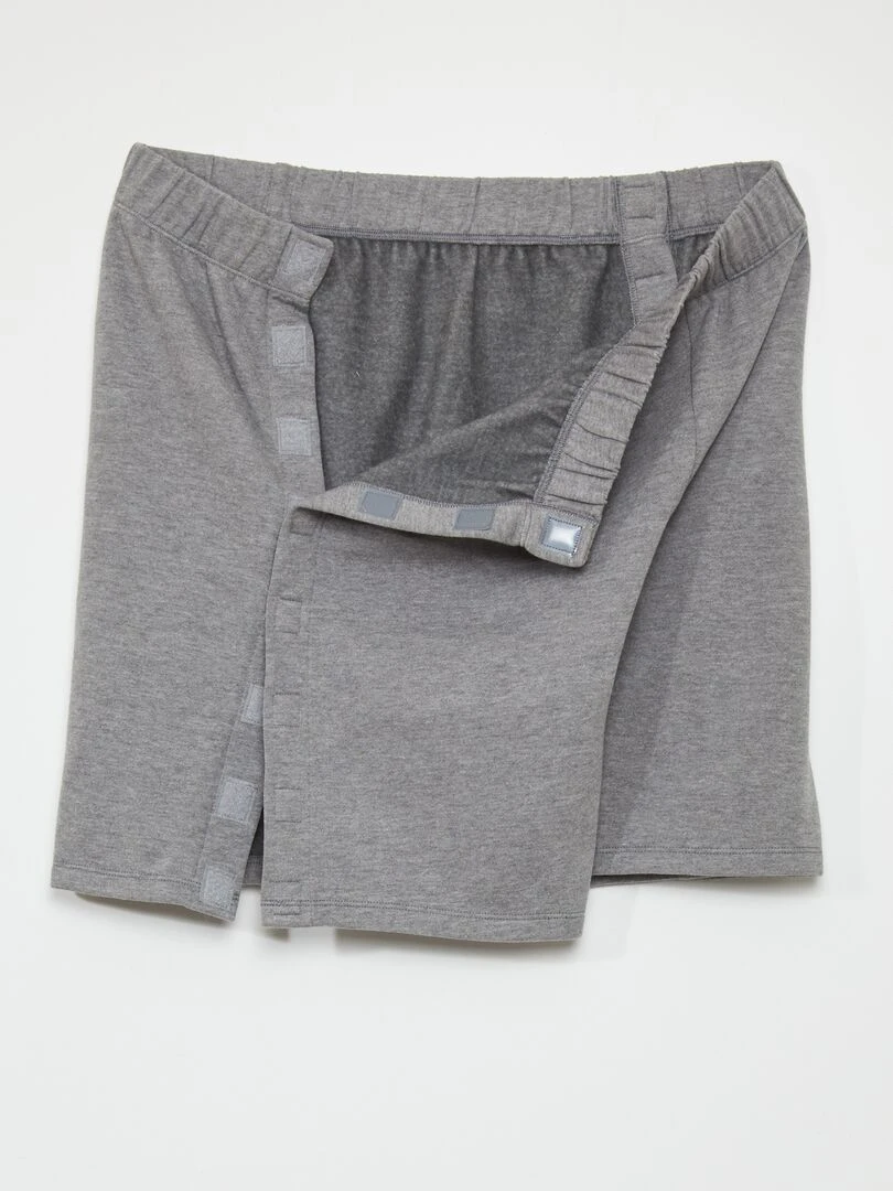 Short épais avec ouverture totale   So Easy   Gris