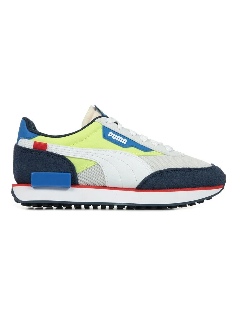 Baskets PUMA Future Rider Splash Jr Gris Bleu marine Blanc