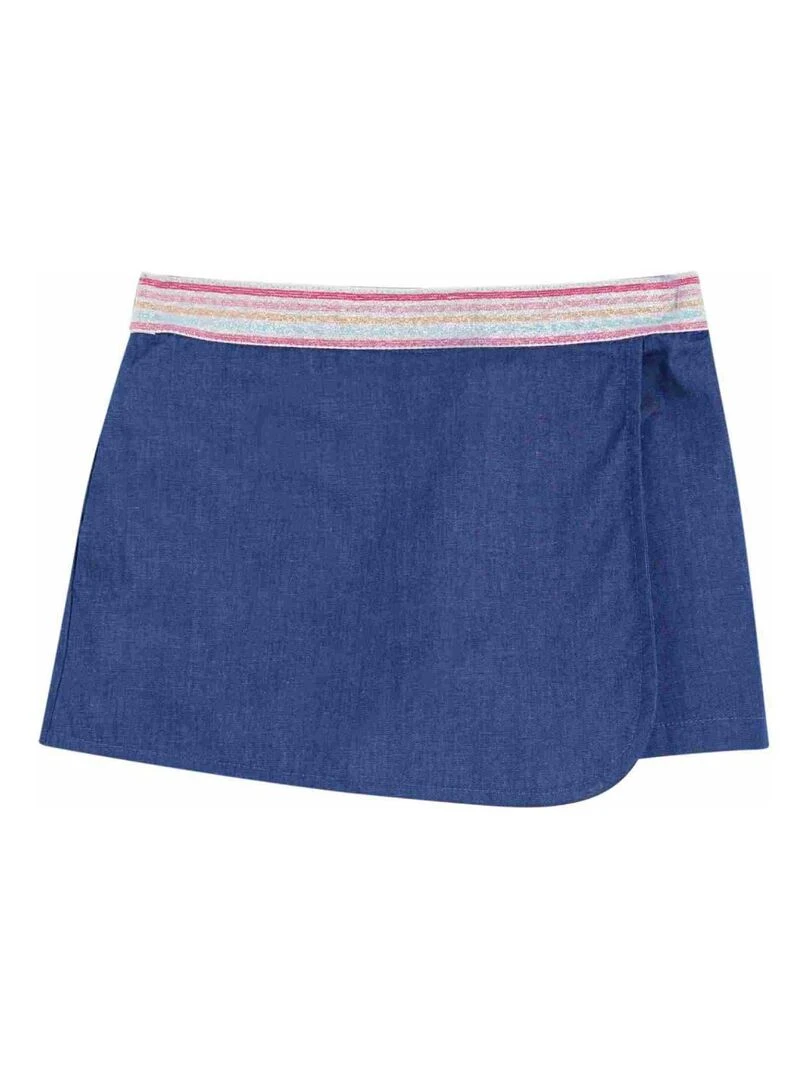 Jupe / Short Bleu Denim Fille Deux en Un JADE 'LA FAUTE A VOLTAIRE' Bleu