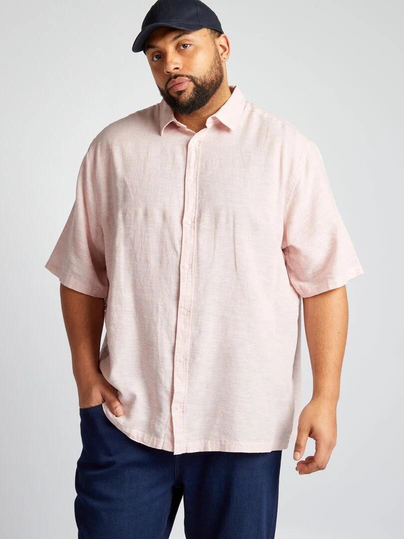 Chemise manches courtes Violet