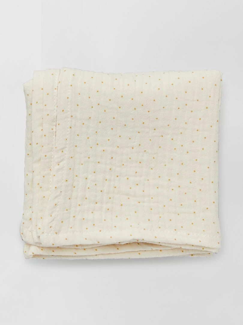 Lot de 3 langes en gaze de coton   Jaune moutarde